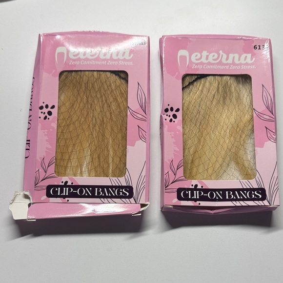 Eterna Clip-On Bangs in Light Blonde - Picture 1 of 2